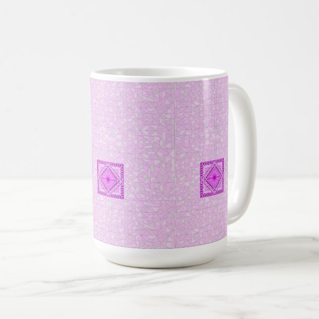 MUG WITH COOL PURPLE MIX ART (Front Right)