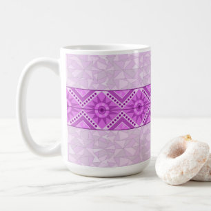 MUG WITH COOL PURPLE MIX ART
