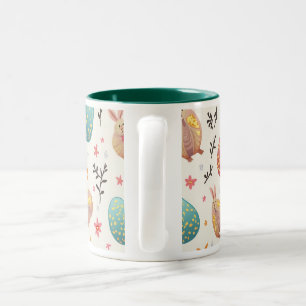 Mug with easter egg patterns