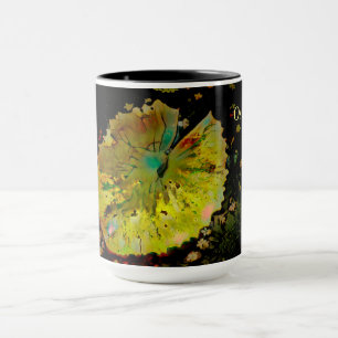 Mug with Enhanced Water Lily Pod Leaf