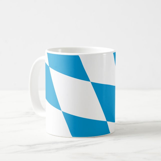 Mug with Flag of Bavaria, Germany (Front Left)