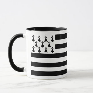 Mug with flag of Brittany (France)