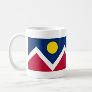 Mug with Flag of  Denver, Colorado State - USA