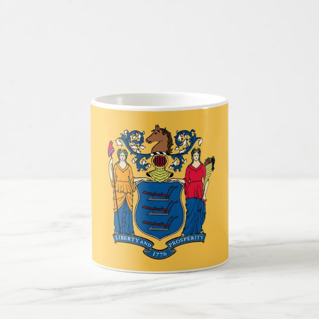 Mug with Flag of New Jersey State - USA (Center)