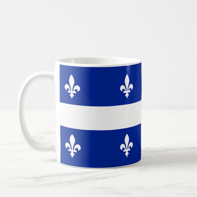 Mug with Flag of Quebec, Canada (Left)