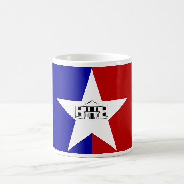 Mug with Flag of San Antonio, USA (Center)