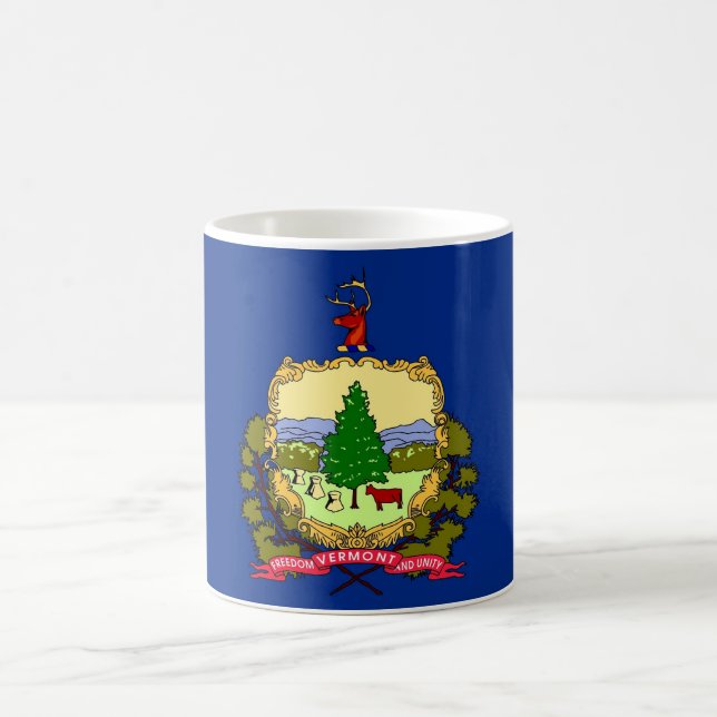 Mug with Flag of Vermont State - USA (Center)