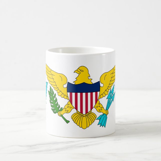 Mug with Flag of Virgin Islands - USA (Center)
