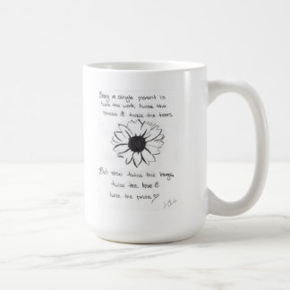 Mug with Flower and Single Parent Quote
