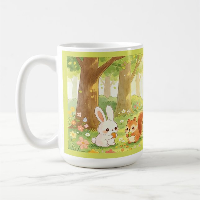 Mug with forest and nature design (Left)