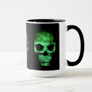 Mug with green skull