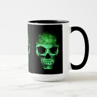 Mug with green skull