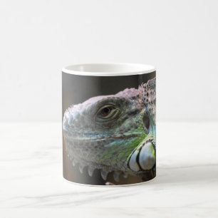 Mug with head of colourful Iguana lizard