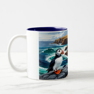 Mug with Icelandic Puffins