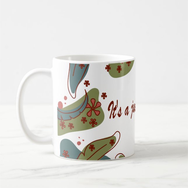 Mug with 'It's a jungle out there' design (Left)