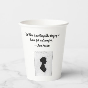 Mug  with Jane Austen quote Paper Cups