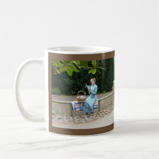 Mug with lady reading