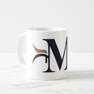 Mug with letter "M" logo