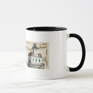 mug with lighthouses #2, Rondout & Esopus