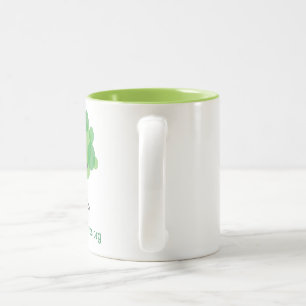 Mug with Lime Green Inside - Left
