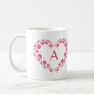 Mug With Monogram And The Heart Symbol