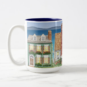 Mug with Nice Looking Homes on the Beach
