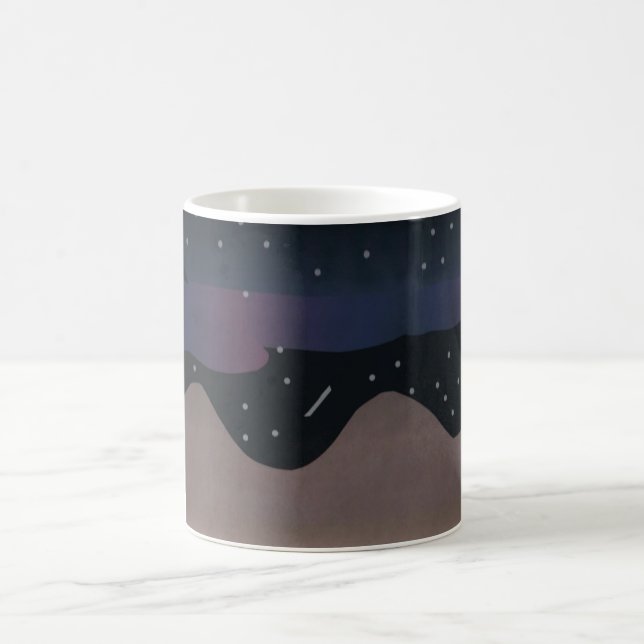Mug with Nighttime Mountain Scene (Center)