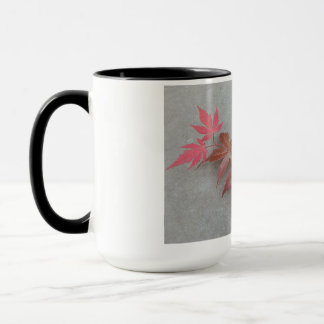 mug with original photo of changing leaves