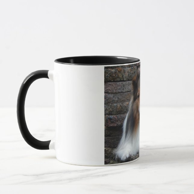 mug with original Sheltie photo (Left)