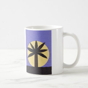 Mug with Palm Tree and Full Moon