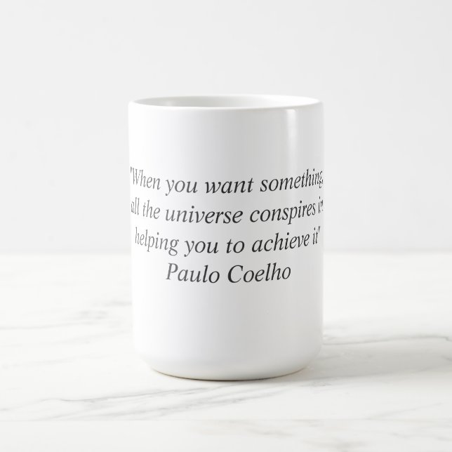 Mug with Paulo Coelho Quote (Center)