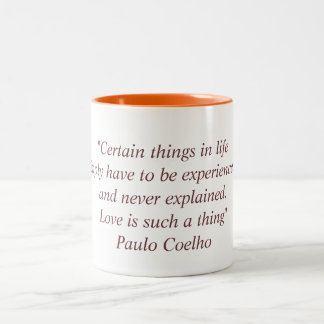Mug with Paulo Coelho Quote