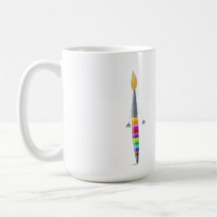 Mug With Polly Paintbrush Illustration