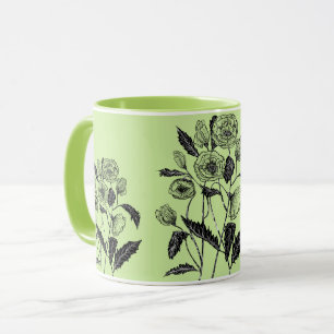 Mug with Poppies - Art Drawing - Your Colours