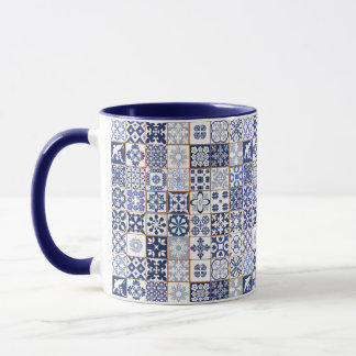 Mug with Portugese Tiles Pattern - Azulejos