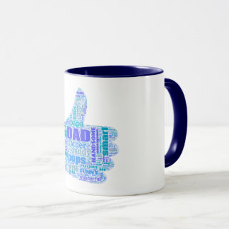 Mug with print in the centre - Word Cloud