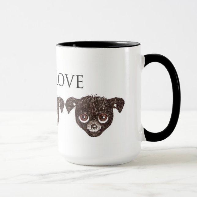 Mug with puppy faces (Right)