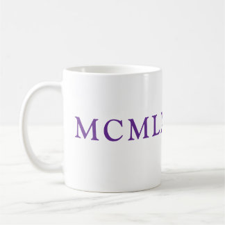 Mug with Roman Numerals