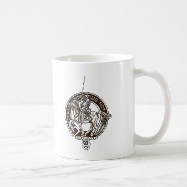 Mug with society crest and tartan map of Scotland (Right)