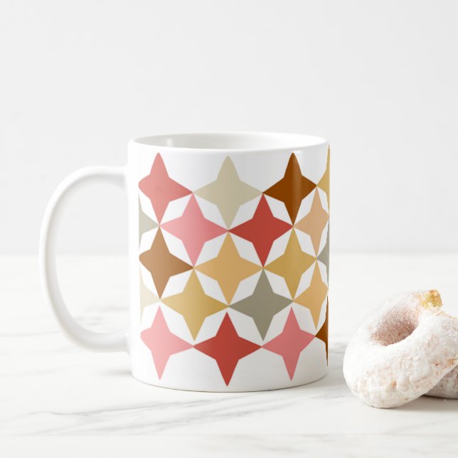 mug with soothing graphic pattern (With Donut)
