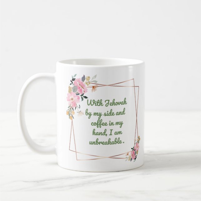 Mug "with the Lord by my side.... " (Left)
