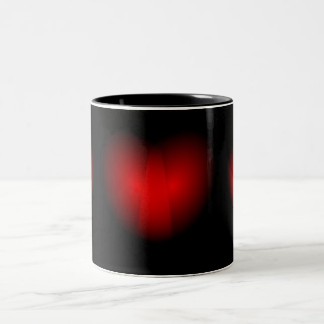 Mug with tree red hearts (Center)