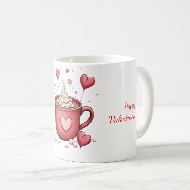 Mug with Valentine's Day design (Front Right)