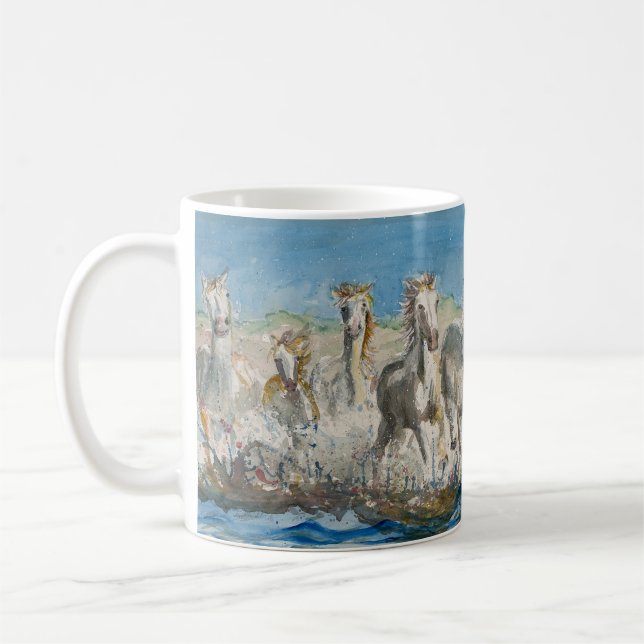 Mug with Wild Horses (Left)