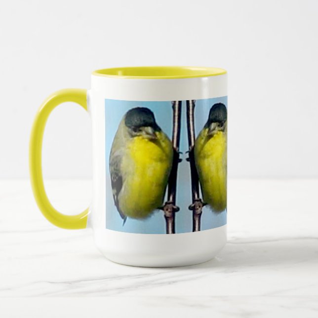 Mug - Yellow Finches (Left)
