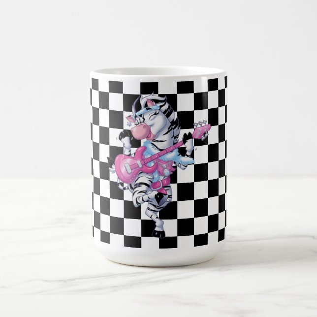 Mug/Zebra and Chequered Coffee Mug (Center)