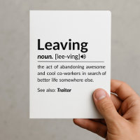 Mugfunny coworker leaving