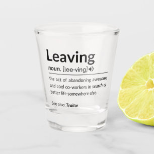 Mugfunny coworker leaving shot glass