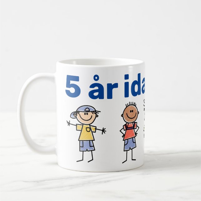 Mugg 5 år idag coffee mug (Left)