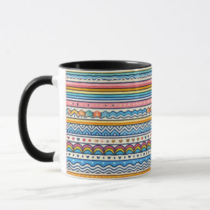 Mugged by Stripes: A Trendy Twist on Tradition  Mug